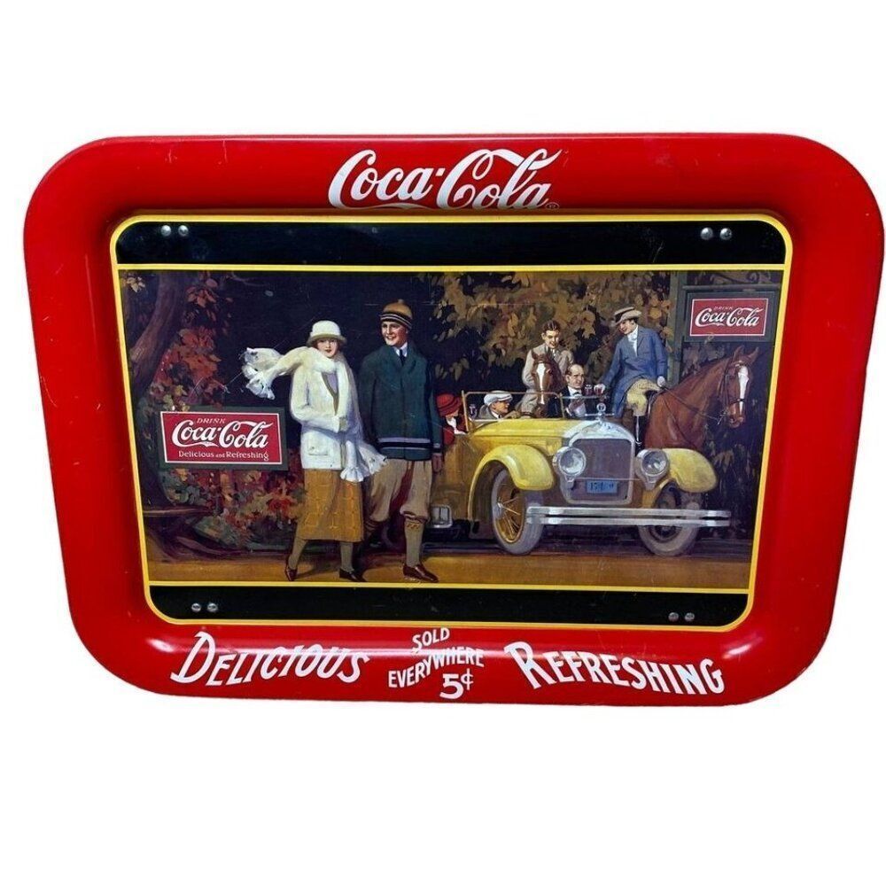 Vintage Coca-Cola Tray with Legs 1987